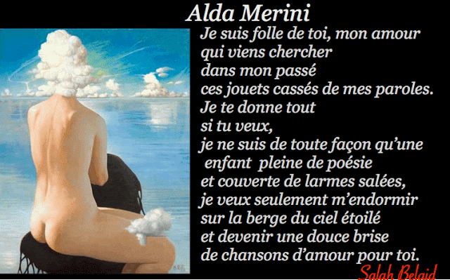 MA POÉSIE EST VIVE COMME LE FEU ( Alda Merini ) – La pensée du jour